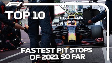 Top 10 Fastest F1 Pit Stops Of 2021 So Far | DHL