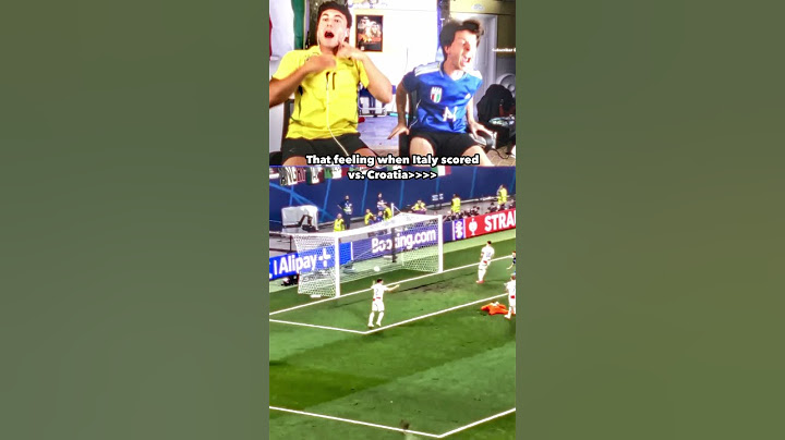 That feeling when Italy scored vs Croatia