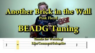 Video thumbnail of "Another Brick in the Wall - Pink Floyd (Bass Cover with Tabs)"