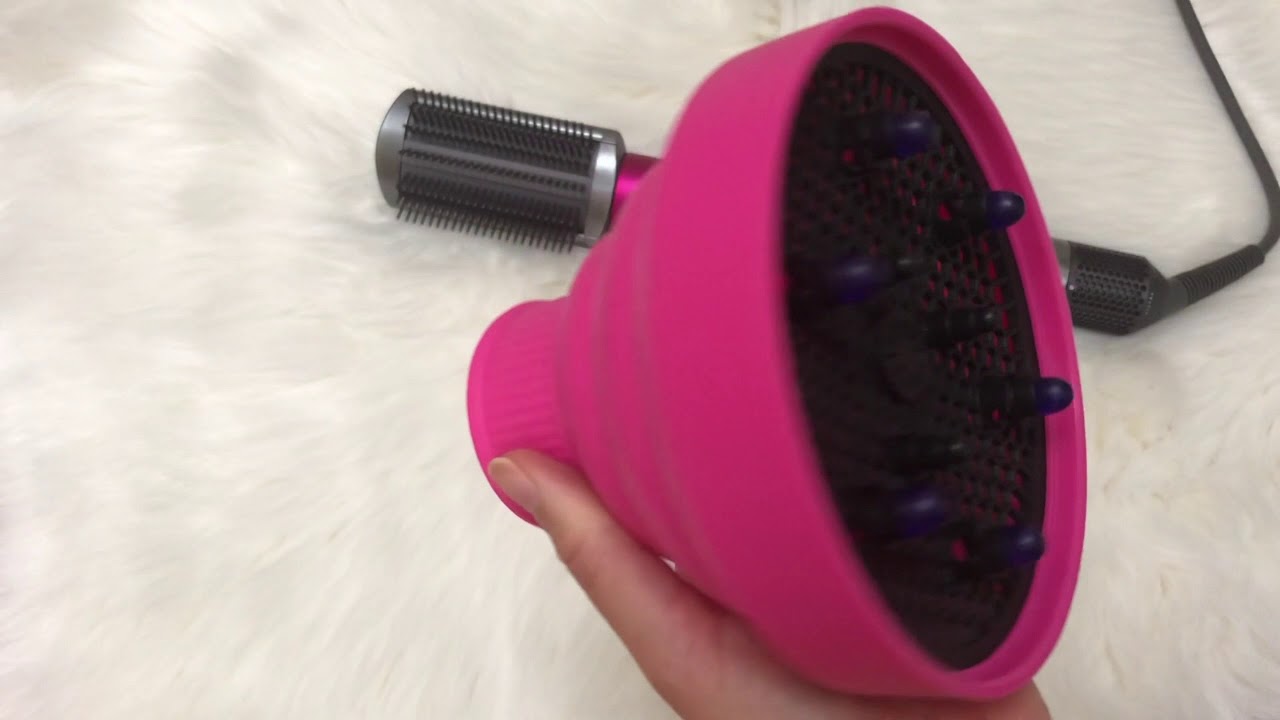 Dyson AirWrap with Diffuser Attachment YouTube