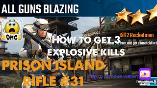 All guns blazing, Sniper Strike Special Ops mission #31- Prison Island (rifle / zone 16)