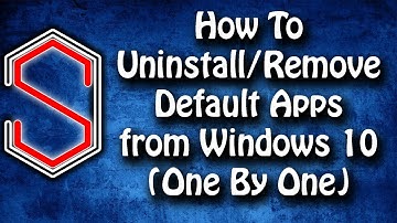 How To Uninstall/Remove Default Apps from Windows 10 ✔