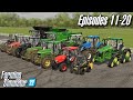 Elmcreek Lets Play Supercut Episodes 11-20 | Farming Simulator 22