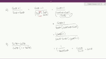 Basic Trig Identities (Part 2) (M3 Notes 7.1)