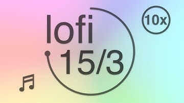 15/3 - Pomodoro - 15 minute timer with 3 minute breaks - Lofi - Muted Pastel