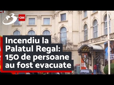 Incendiu la Palatul Regal: 150 de persoane au fost evacuate