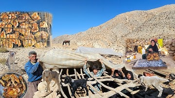 Real Nomadic Life in the Mountains–Building aTraditional GoatShelter & Cooking Epic Tribal BBQ Feast