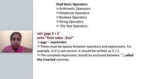 Unix - Linux Shell Scripting - Basic of shell programming (Operators)