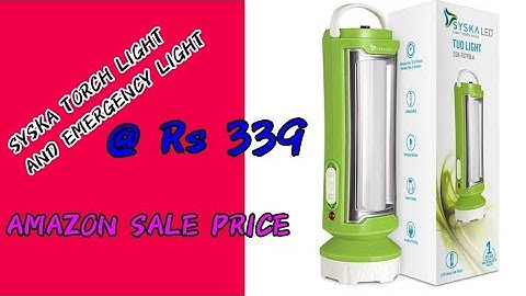 Syska led Rechargeable Torch and Emergency light unboxing #Diwalisale #Amazon#mythra360#Intamil#sale
