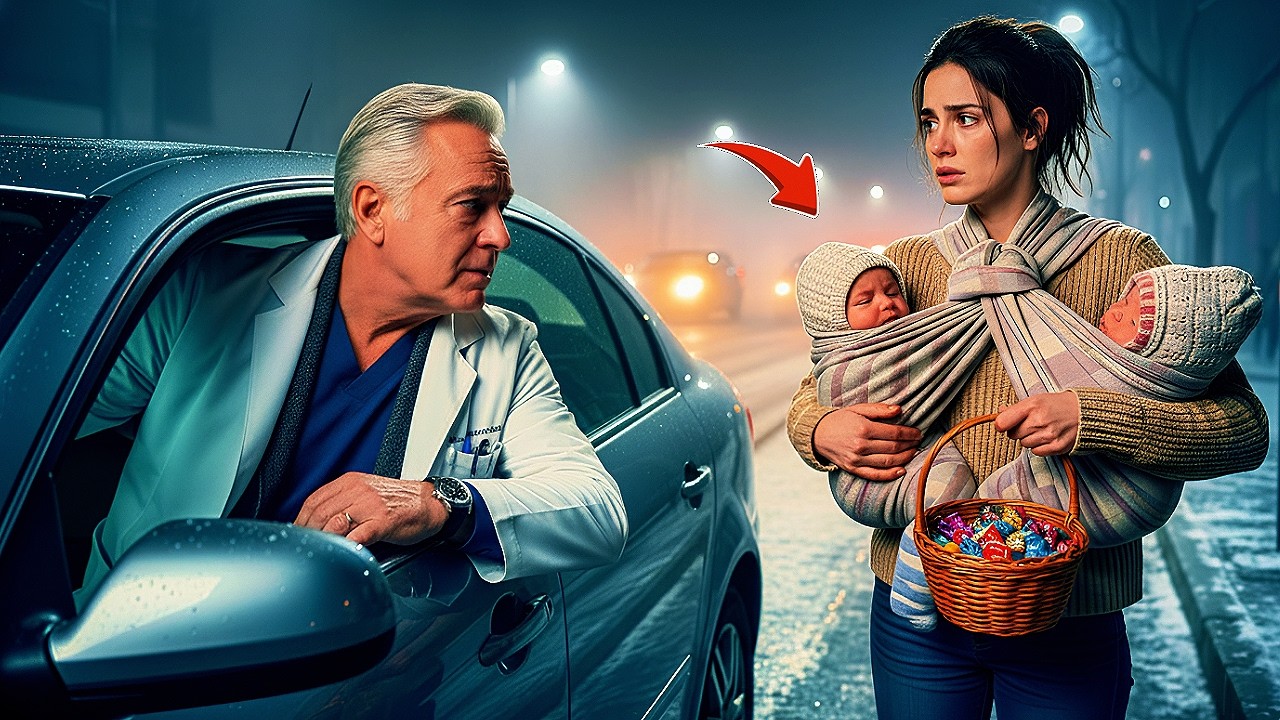 MILLONARIO VE A UNA MAMÁ VENDIENDO DULCES CON SUS GEMELOS EN EL FRÍO… SU REACCIÓN FUE INOLVIDABLE