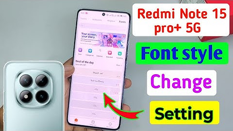 Redmi note 15 pro plus font style change setting/how to change font style in redmi note 15 pro plus 