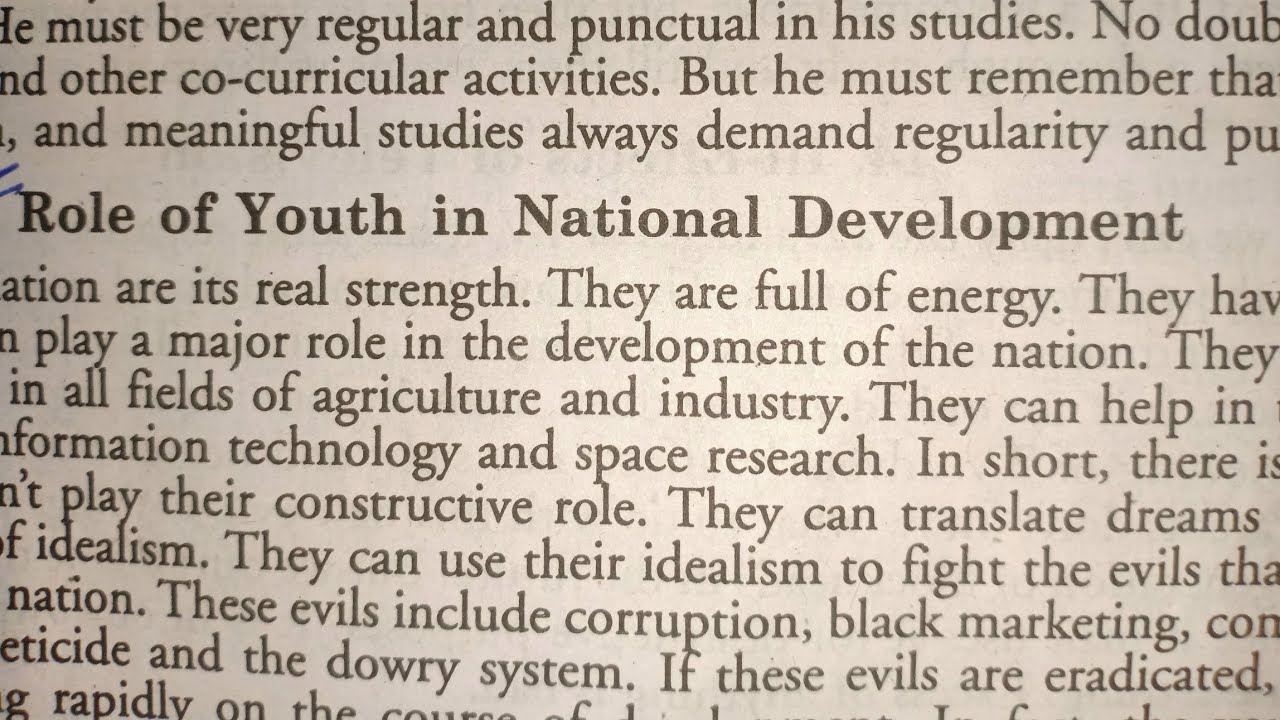 Role of Youth in National Development #essay #paragraph #speech # ...