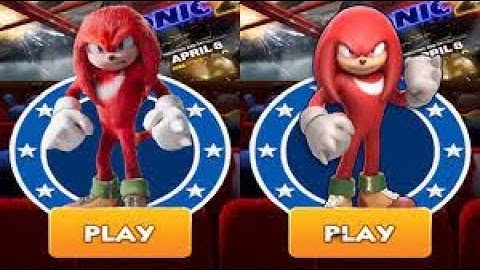 Sonic Dash 5# Movie Knuckles Gameplay