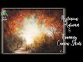 Mysterious Autumn Painting and How to Frame a Fredrix Canvas Sheet