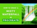 How to Draw a Waterfall // Procreate Tutorial