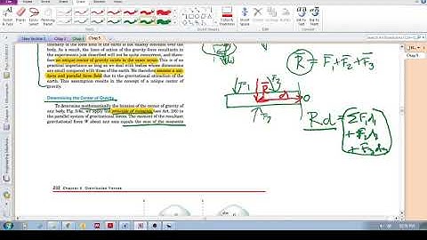 Chap 5.2 - Center of mass (c): Calculating center of gravity mathematically