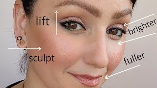 MAKEUP FOR MATURE SKIN | FACELIFT MAKEUP TECHNIQUES