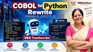 AI Led Mainframe Modernization - Rewrite COBOL to Python - VRX Transform Bot by VRNeXGen