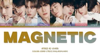 [AI COVER] ATEEZ - Magnetic (ILLIT) (Color Coded Lyrics)