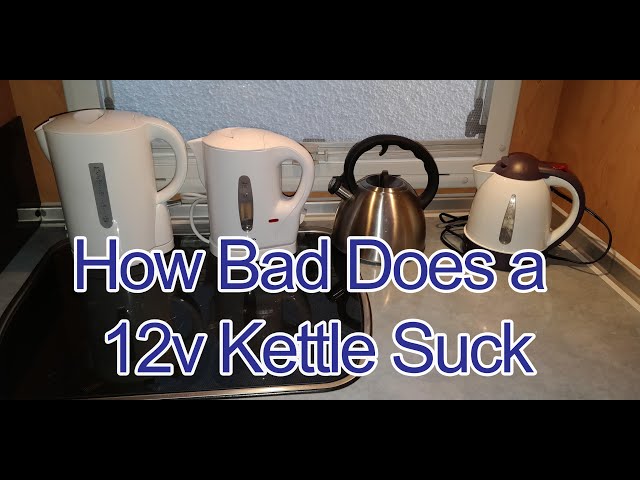 How bad does a 12volt kettle suck? - YouTube