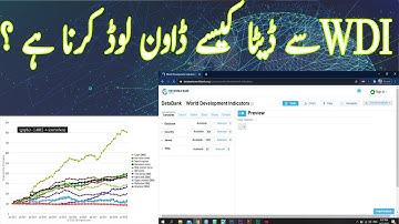 How to get data from WDI and format it for software | Excel | Easiest Way | Urdu/Hindi