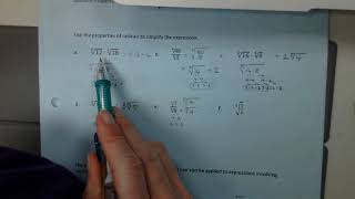 Algebra II Part 2 5-2C Properties of Exponents and Radicals