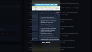 The FREE Content Generator Anyone Can Use! #contentgeneration #seotool