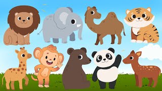 Learning About Animals | Animals For Kids | Animals At The Zoo Compilation