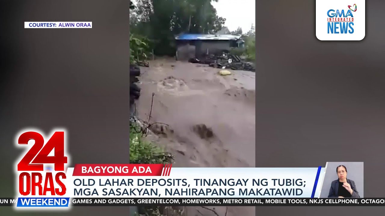 Heavy rains from Tropical Storm Ada trigger fatal landslide, lahar flow | 24 Oras Weekend