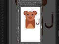 How I Designed This Cute Teddy Bear Vector Illustration Timelapse