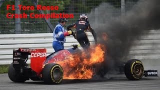 F1 Toro Rosso Crash Compilation