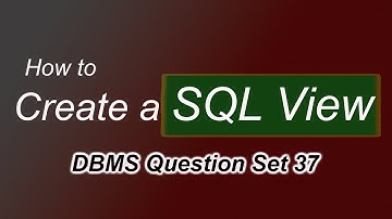 Modifying a Pre-Created SQL View | DBMS Question Set 37 | #Kusal_Gunawardana