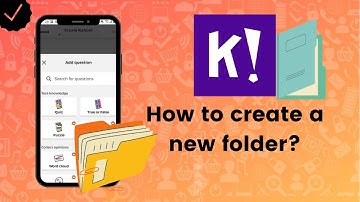 How to create a new folder on Kahoot!?
