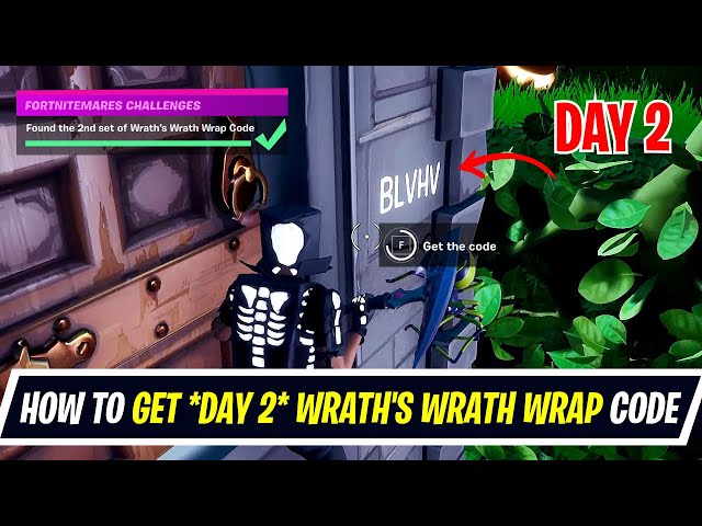 Day 2 Code Location How To Get Secret Code For Free Wrath S Wrath Wrap In Fortnite