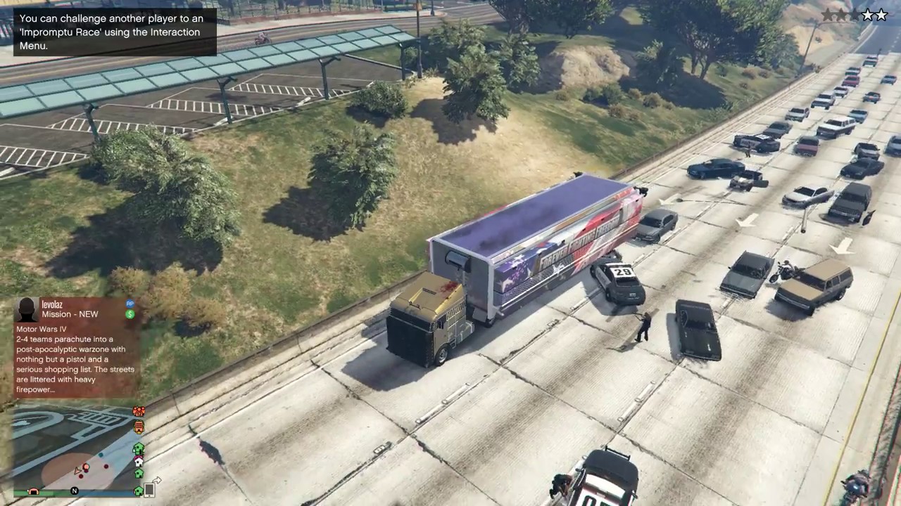 GTAVO; pyrow making his escape