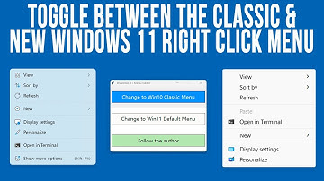 Easily Switch Between the Classic or New Style Right Click Context Menu in Windows 11