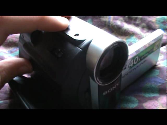 What a find: My Sony Carl Zeiss Handycam video camera. 5 Years old