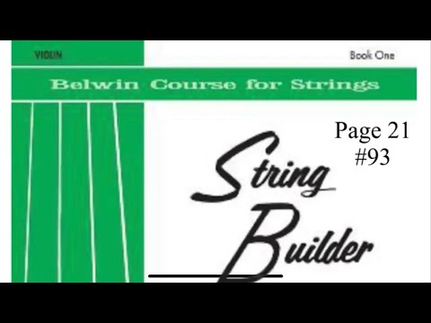String builder book 1 violin| #93 #violintutorial #stringbuilder #beginnerviolin