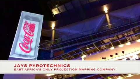 Coke 3D Projection Mapping By Jays Pyrotechnics