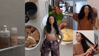 Spend The Day With Me, Dyson Airwrap For Curly Hair Routine Full Day Of Eating Vlogtober