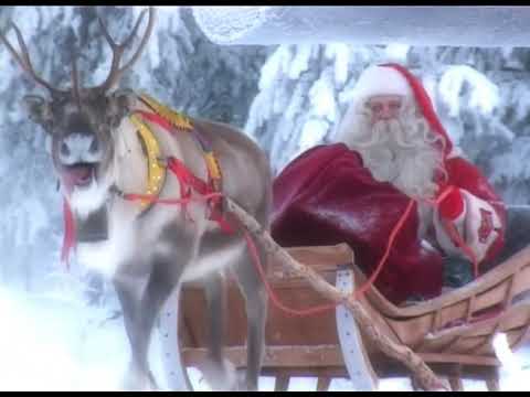 Babbo Natale y renne in Lapponia Finlandia 🦌🎅 partenza di Santa Claus Polo Nord Villaggio Rovaniemi