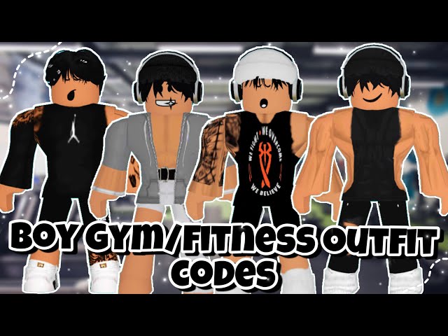 Boy GYM/FITNESS Outfit Codes For BLOXBURG ISiimplyDiiana 