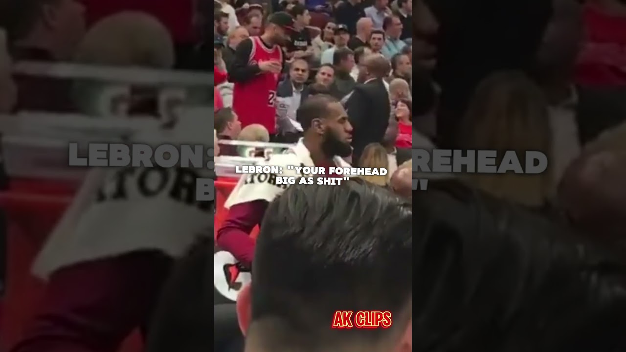 LeBron argues with Bulls fan 