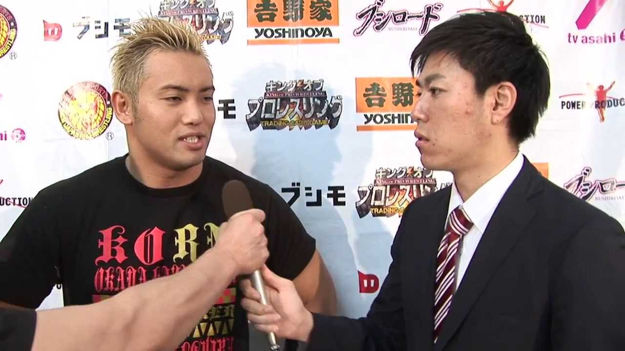KAZUCHIKA OKADA BACKSTAGE INTERVIEW【WRESTLENG DONTAKU 2013