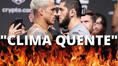 CLIMA ESQUENTOU!!! VEJA A ULTIMA ENCARADA ENTRE CHARLES x MAKHACHEV !!!