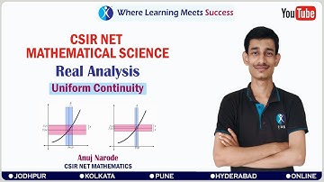 Uniform  Continuity|| CSIR-NET||