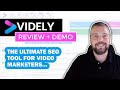 Videly Review & Demo: Rank Videos in YouTube & Google With Videly