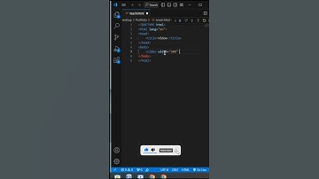 adding video in html | code with om | #html #coding #shorts