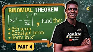 Binomial Theorem | Find Any Term (8th, Constant, x⁶) Easily (Part 4)