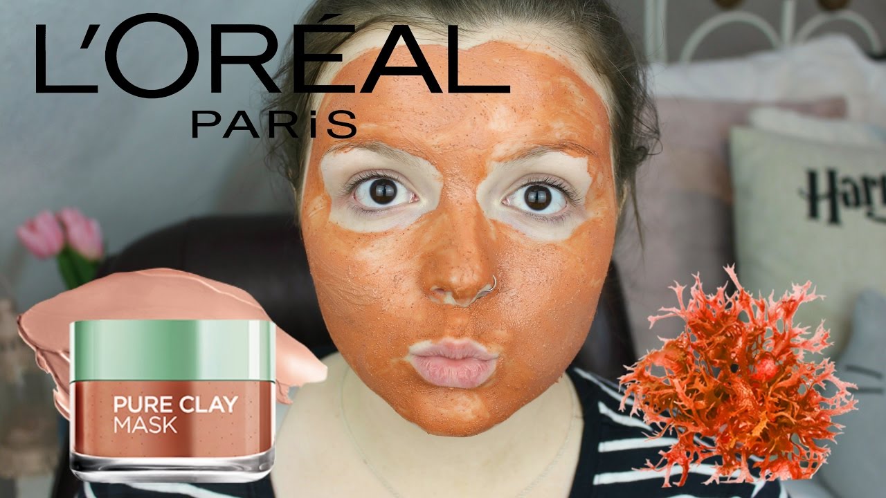 L'Oreal Clay Red Algae Face Mask First Impressions + Review - YouTube